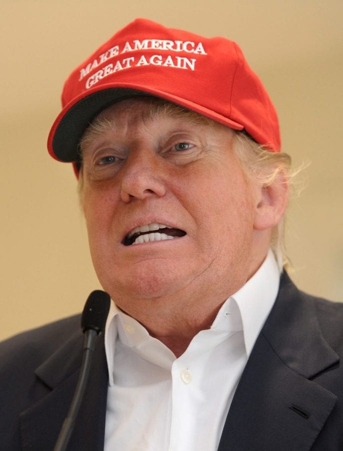 FILE PICTURE - American presidential candidate Donald Trump at his golf course Trump Turnberry, Ayrshire, Scotland, July 30, 2015. See Centre Press story CPTRUMP; Donald Trump wants a Director of Revenue for his Trump Turnberry resort - in a rambling jargon-strewn advert blasted by plain English campaigners.