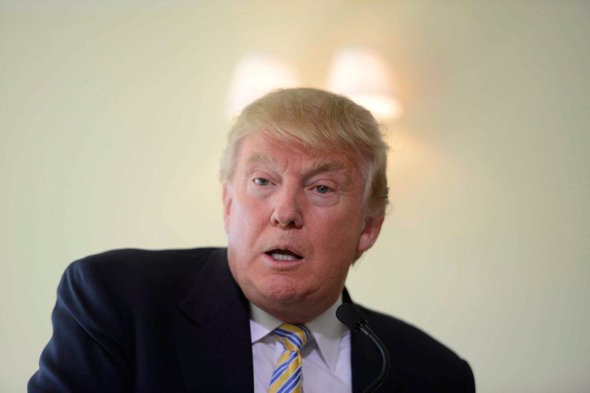 American tycoon Donald Trump opens his Trump Turnberry Golf club house, Ayrshire, Scotland, June 8, 2015, following a $10m investment in the historic golf course. The billionaire also hinted that he may be standing for US President, with an announcement expected on June 16.