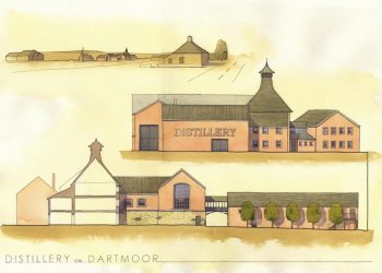 Architect’s impression of the planned Princetown Distillers in Dartmoor. See SWNS story SWWHISKY; Plans are in place to build the biggest whisky distillery in England - on a moor made famous by Sherlock Holmes. Princetown Distillers Ltd want to build the largest facility distillery outside Scotland based on Dartmoor in Devon. The Somerset company wants to build a £4 million distillery in Princetown, Devon, which will be the second whisky producer in the area but the first of its kind. If given the go-ahead, it will be be the highest in the UK and the biggest in Britain outside Scotland, according to one of the men behind the plans.