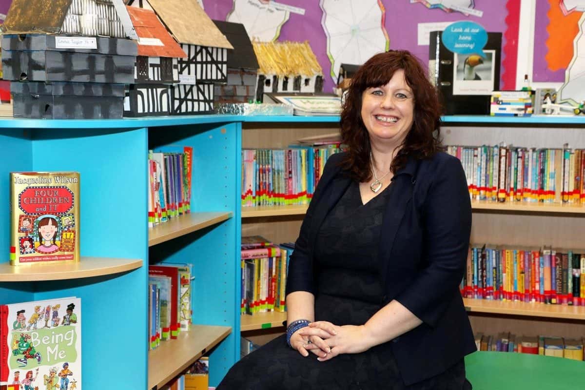 Rosalind Brotherton. An inspirational teacher has told how she went from dinner lady to school headteacher in the space of just a few years. See NTI story NTIDINNER. Rosalind Brotherton became headteacher at Flyford Flavell First School, near Worcester, after a meteoric rise to the top of her profession. As a single mum she started working as a dinner lady to help make ends meet when her three sons were growing up. She said: "My marriage broke down when I was 30 and I wanted to help provide for my children and to do something for myself. "I started doing my degree at the Open University. "I was juggling jobs working as a dinner lady and a learning assistant at a school, so I was working with children and that inspired me to become a teacher." It took Mrs Brotherton five years to get a degree in history, graduating in 2005 and by the following year she was training to be a teacher at Swan Lane First School, in Evesham, with the University of Worcester. After qualifying, she took a job at Thomas Jolysse School in Stratford, where she says her career took off and she rose through the ranks to assistant headteacher. In 2013 she took her headteacher's qualification and, the following year, returned to Flyford Flavell to take charge – just nine years after qualifying as a teacher.