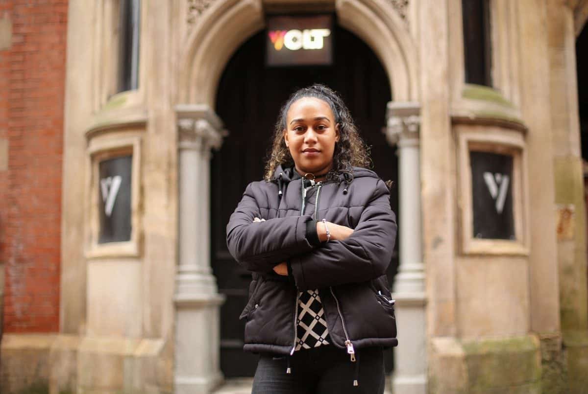 Mahalia Hamid, 24, of Nottingham, outside Volt nightclub, Nottingham. February 16, 2017. Police are investigating a Nottingham nightclub for an alleged hate crime incident after a group of predominantly black people were refused entry. See NTI story NTIBLACK. Mahalia Hamid said she and her friends were told they could not enter Volt as they "did not fit the criteria". She said she then stood by and watched as groups of white people walked into the club. Ms Hamid said the entire group was refused entry, and they were all "dressed to the nines". There was no mention of their clothes being a problem on the night, she added, and other customers were allowed in despite wearing T-shirts, caps and trainers. Nottinghamshire Police said in a comment: "We received a report of a hate incident alleged to have happened at a premises in Broadway, Nottingham, on Saturday 28 January 2017. Our inquiries are ongoing."