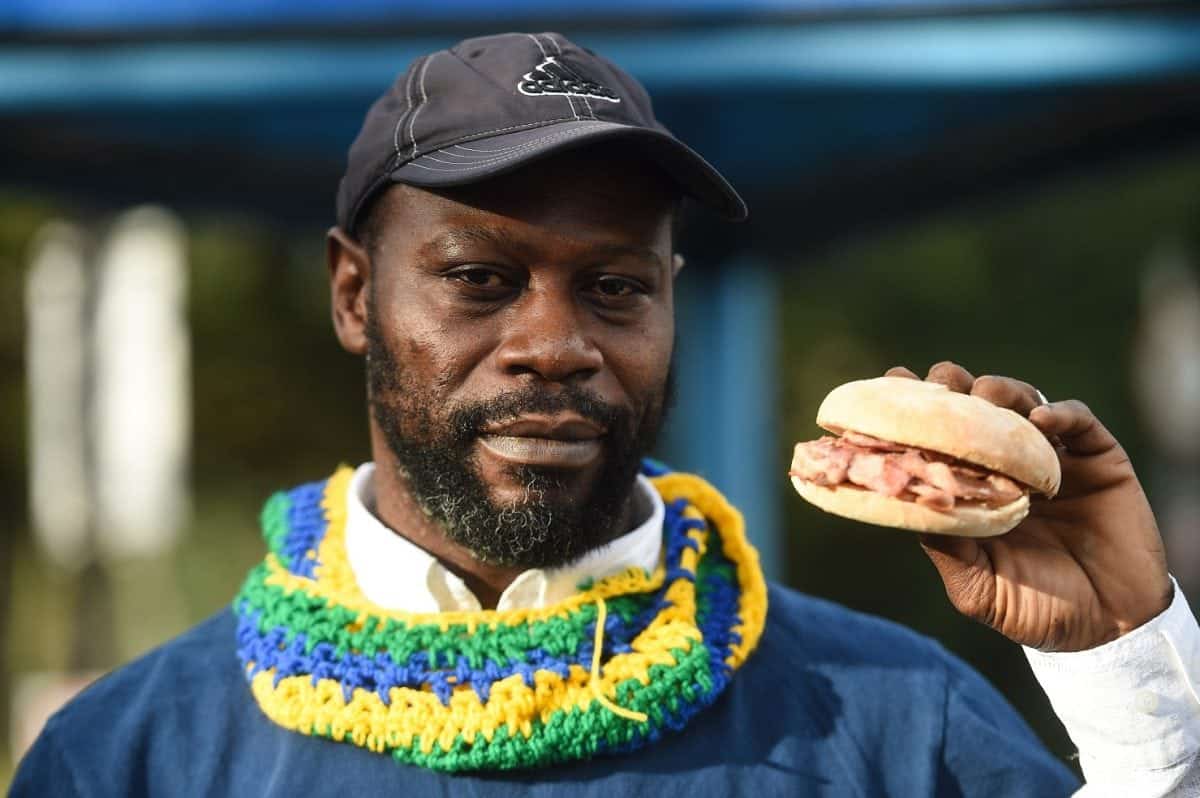 Aldren Tomlinson outside King George's Hospital in Goodmayes, England on February 16 2017. Mr Tomlinson was sacked from his job as a hospital porter after it was alleged he stole an egg and bacon sandwich. See NATIONAL story NNSARNIE. A hospital porter sacked after being accused of stealing a £4 fried egg and bacon sandwich and a cup of tea when he forgot his wallet could spark a strike. Aldren Tomlinson was fired from his job of 15 years at King George Hospital in east London, because he asked to pay for his lunch later after forgetting his money. But two hours later the 45-year-old was told he would be suspended for stealing the cup of tea and a bacon and egg sandwich. Aldren said he ordered before realising that he had forgotten his wallet so asked a chef if he could pay later and got a nod back in reply. But his employers, hospitality outsourcing company Sodexo, disputed this and ruled at a disciplinary hearing he had not been given permission to take the refreshments.