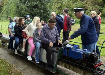The Canterbury & District Model Engineering Society's miniature railway at Sturry in happier times..  Railway buffs were left distraught after parts of their model railway were stolen by metal thieves - worth just £36.  See NATIONAL story NNTRACK.  The entire 720 foot circuit was stripped of its aluminium running rails and almost a third of the track itself was stolen.  But the callous thieves' hard work will earn them just £36, and cost the owners thousands.  The track was taken during the early hours of Sunday morning from the Canterbury and District Model Engineering Society, based in Sturry, Kent.
