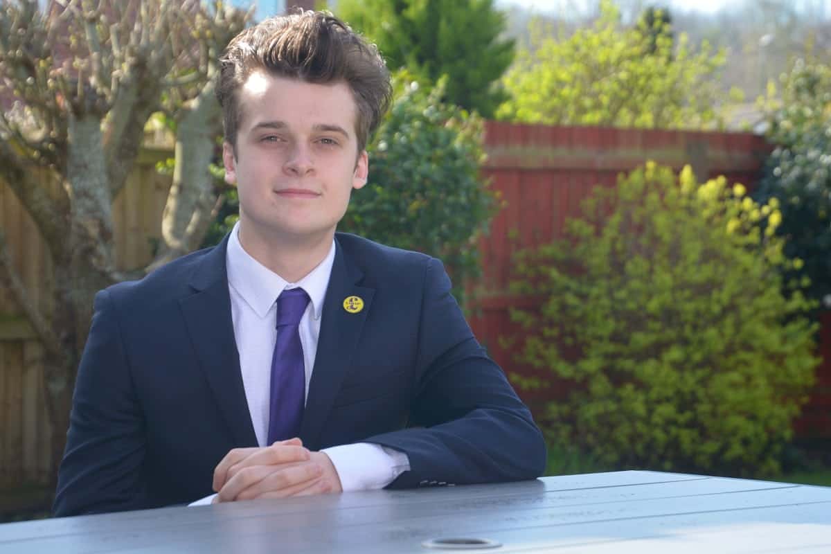 Councillor William Jones, 18. Britain's youngest UKIP councillor has been elected aged just 18 - despite being too young to vote for Brexit last year. See story SWUKIP. Councillor William Jones was co-opted to Cullompton Town Council at a full meeting last week. He will sit as a UKIP representative in the Devon town after choosing the party he claims best represents the interests of young people. The teen, an apprentice junior surveyor at Mid Devon District Council said he would have voted for Leave but was not old enough at the time of the EU Referendum. He has also called for unity within the country this week as the Government triggers Article 50. Will said: "At the age of 17 I couldn't have voted for Brexit, but I would have done if I could.