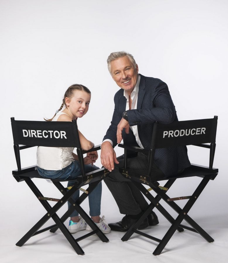 Picture shows: Beth Ward in studio in London with Martin Kemp.
Schoolgirl and budding movie-maker Beth Ward is making her cinema debut – after holiday chiefs brought in producer and actor Martin Kemp to transform her family holiday video into a professional short film.
Beth, 10, from Stockton-On-Tees sent her video to travel company First Choice with a letter which said “I really want to be a film maker, so my mam helped me make a small movie on my laptop to share with everyone. I hope you enjoy watching it as much as I enjoyed making it.”
They did enjoy it – so much so that they called in ex-EastEnders star and producer Martin to talk her through the process of film-making.
Now the edited version of her ‘video diary’ of her family’s trip to Mexico is to be screened at VUE throughout the UK - https://youtu.be/gvDm1uczXi8
Beth’s original YouTube film to holiday company First Choice - https://www.youtube.com/watch?v=BJ6YPNPUuWs (Beths_holiday Jo/Beth Wardy)
More words and pictures available through Ben Griffiths / ben.griffiths@exposure.net 07540 712236