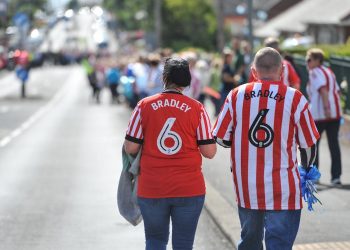 Thousands line the streets for the funeral of Bradley Lowery, the cheerful boy made famous by his approach to fighting neuroblastoma, in Blackhall Colliery, County Durham, July 14 2017.