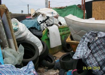The waste was left at a site in Martin Crescent, Waddon. See National News story NNFLYTIP; A man who illegally dumped over 60 tonnes of rubbish in a Croydon yard should clear waste as part of his sentence, a judge has said. See National News story NNFLYTIP; Croydon Council took Lance Anthony Morris to court after he had piled tyres, timber and other waste plus a caravan at the site in Waddon over a three-year period up to October 2015. After a jury at Croydon Crown Court found Mr Morris guilty on Friday of three environmental offences, her honour Judge Elizabeth Smaller ordered the 47-year-old to do 120 hours’ unpaid community service, which she suggested could involve clearing up waste. Mr Morris, of Beulah Road in Thornton Heath, was also ordered to pay a £50 fine and a £60 victim surcharge. The case is Croydon Council’s 151st successful prosecution under its Don’t Mess With Croydon – Take Pride campaign, which combines enforcement through fixed penalty notices and court cases with getting locals to volunteer on litter clear-ups and encouraging people to recycle more.