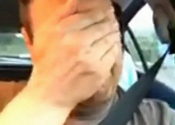 A former Army medic who tried to save a man's life after a road crash posted this emotional video moments later - begging people to learn CPR. See SWNS story SWCPR; Tearful Richard Howman, 41, was on his way to work when he came across a horror smash at a crossroads involving a motorcyclist and a tractor. He battled to save the life of dad-of-two Shaun Morgan as he lay in the road but tragically he motorcyclist died at the scene in Priddy, Somerset. Richard, now a wedding photogrepher, then posted a heartbreaking Facebook Live video moments after the crash victim passed away.