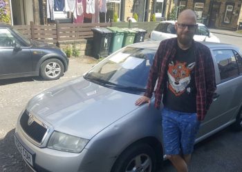 Johnny Delaney from Leeds, West Yorkshire, is trying to sell 15-year-old Skoda Fabia 1.4. See Ross Parry story RPYCAR; A car owner selling his £550 Skoda on Auto Trader has been bombarded by prank buyers posing as A-list celebrities. Johnny Delaney, 25, has been inundated with messages claiming to be from Lewis Hamilton, Matt Le Blanc, Olly Murs, Brian May and even Donald Trump. Enquiries have also come in from Sir Michael Cane, Derek Trotter and Tiger Woods who asked: "How many birds can I fit in the back for cocaine-fuelled orgies?" Johnny has only had one serious enquiry since he listed the Fabia 1.4 Silverline Limited Edition last week - and has no idea why jokers are targeting his ad. He said: "I do find the messages amusing but it is going on a bit long now and I keep thinking 'I need to sell this car!'