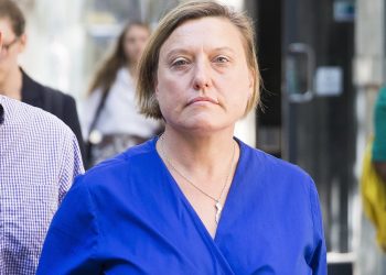 Angela Gibbins leaves Central London Employment Tribunal. See National story NNCOUNCIL; A charity bigwig sacked after describing Prince George as the face of "white privilege" was hung out to dry for her republican beliefs, a tribunal heard. Leftie Angela Gibbins was mocked by colleagues at the British Council, whose patron is the Queen, for being a "quiet Corbynista" and "the red under the bed", it was claimed. She refused to meet Prince Charles when he toured their office, turned down the opportunity to go to the Queen's garden party and stayed at work whilst colleagues went to Margaret Thatcher's funeral parade, the tribunal was told. The 53-year-old caused outrage after her Facebook comments on a picture of Prince George went viral last July. Ms Gibbins, who earned £80,000 a year in her highflying role as head of global estates at the taxpayer-funded British Council, was sacked the following month.