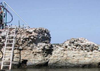 ***EMBARGOED UNTIL 6PM BST, MON JULY 3RD (17.00 GMT)*** 

Samples from this Ancient Roman pier, Portus Cosanus in Orbetello, Italy, were studied with X-rays at Berkeley Lab. See National story NNCONCRETE; Ancient Roman buildings have survived thousands of years relatively intact because they made concrete from seawater, according to new research. And the study suggests the ancient recipe could help modern builders create structures to stand the test of time - while reducing global warming. The research shows that the iconic Colosseum, the Pantheon and Trajan's Markets survive today because ancient Romans made concrete out of seawater. An analysis of 2,000 year old cement made from volcanic ash and limestone suggests seawater was the secret ingredient.