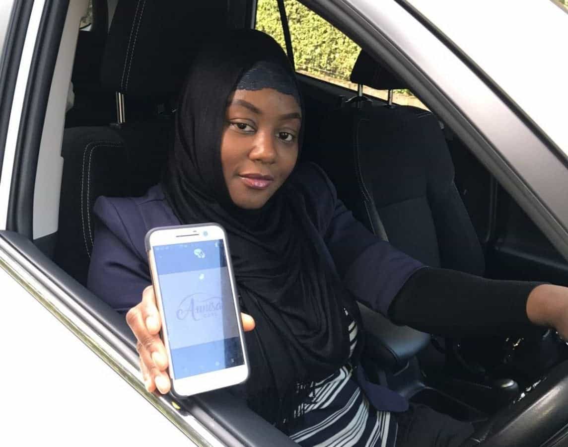Sade Agboola who has launched a new taxi company that caters mostly for women - with only female drivers. See NATIONAL story NNTAXI. Sade Agboola set up the firm in a bid to make women feel safer will getting a lift in a taxi late a night or on the school run. The only passengers that the all-female team of drivers at Annisa Cars will accept are women or children. The 35-year-old feels that as Uber's licence has not been renewed by Transport for London (TfL), there could be a gap in the market for a taxi company which makes the safety of female passengers a priority.