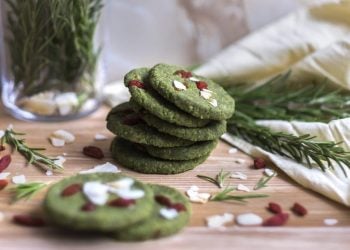 Almond and Matcha Cookies