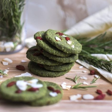 Almond and Matcha Cookies