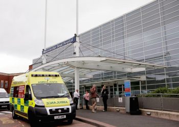 General View of Worcestershire Royal Hospital. See News Team story NTITROLLEY; This photograph shows emergency patients crammed into trolleys in a hospital corridor as a winter beds crisis looms. The picture taken on Wednesday November 1 2017 by an anonymous observer, suggests Worcestershire Royal Hospital in Worcester is already under strain with the worst of winter still to come. Last month the chief executive of Worcestershire Acute Hospitals NHS Trust, Michelle McKay, pledged to stop the practise of caring for patients on trolleys at a meeting of the health overview and scrutiny committee (HOSC) at County Hall in Worcester.