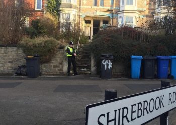 A house was raided in Shirebrook Road, Meersbrook, this morning. See Ross Parry story RPYBLAST; Four men have been arrested today (Tues) on suspicion of plotting terror attacks. The men, a 22-year-old, a 36-year-old and a 41-year-old all from Sheffield, South Yorks., and a 31-year-old from Chesterfield, Derbys., were each arrested at their own homes on suspicion of being concerned in the commission, preparation or instigation of acts of terrorism. One of the houses raided was in Shirebrook Road, Sheffield, where locals claim they heard an explosion at around 5.30am. Residents said police officers then arrived at the scene and carried out a search. The house is being guarded by police. Police confirmed all the properties are currently being searched. The men have been taken to a police station in West Yorkshire for questioning.