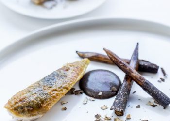 Alain Ducasse at The Dorchester JAUNE DES LANDES chicken ‘demi-deuil’ Photo: ®Pierre Monetta