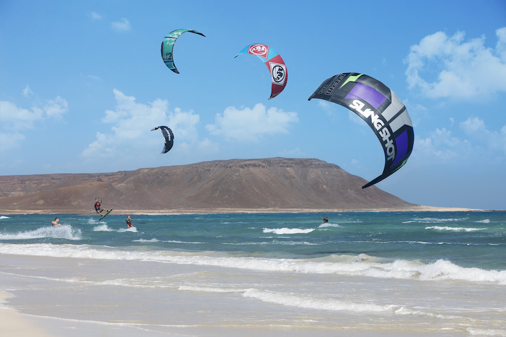 Kitesurfing on Kite Beach