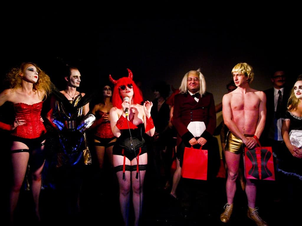 Venue: the Sugar Club
The Sugar Club,
Leeson St
On Friday 13th of June, Rocky Horror Picture Show is being staged for it's 6th installment
The Rocky Horror Picture Show
The Sugar Club, Leeson St Friday, June 13th
Doors 8.00pm
Guest performance from
Miss Dotty Potts 8.30pm
Show 9.00pm
Admission 15
MORE INFORMATION www.myspace.com/rockyhorrorireland