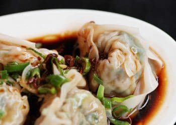 Chicken dumplings (with vinegar and chili oil) Credit Rasa Sayang Chinatown