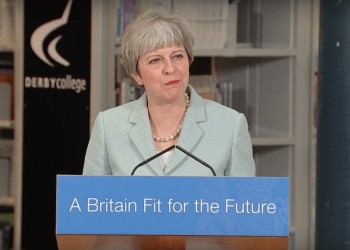Theresa May tuition fees speech