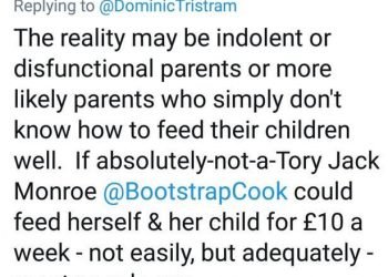 Bath council leader Tim Warren has apologised for a tweet made by the Conservative Party which said parents who couldn’t feed their family on £10 a week were “indolent or dysfunctional”. See SWNS story SWTENNER;  The tweet, which has now been deleted, angered food writer and campaigner Jack Monore - who found fame by writing about feeding herself and her young child on a breadline budget. Over the weekend, Jack hit back at the Conservative Party saying: “I am not their poster girl.” The original post tweeted by Bath Conservative Association on February 17 read: "The reality may be indolent or dysfunctional parents or more likely parents who simply don't know how to feed their children well. "If absolutely-not-a-Tory Jack Monroe @BootstrapCook could feed herself & her child for £10 a week - not easily, but adequately - most people can."
