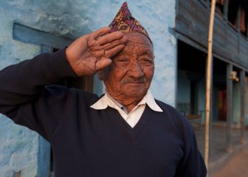 9686, GWS, GWT, Nepal, Tahalsing Rana, Tansen, Tutung Palpa village, WP, Welfare Pensioner
NAME:TAHALSING RANA.RANK:RFNARMY NO:9686DOB:1924.REGT:2/8GRSERVED:1940 ñ 46.AWC:BUTWAL ñ TANSEN.VDC:NAYARNAMTALESWARD NO.:7West Nepal.DISTRICT:PALPA..Life History:..Tahalsing Rana was involved in heavy fighting in the Middle East and Italy.  .He is a widower with one married son.  He has handed over all his property to the son and has kept nothing for himself.  He shares the house with the son but relies entirely on the pension to sustain.  The pension allows him some degree of independence.  He is suffering from high blood pressure.  It takes him three hours walk to AWC to collect his WP and his life saving medicine.