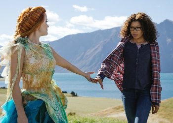 Reese Witherspoon is Mrs. Whatsit and Storm Reid is Meg Murry in Disney’s A WRINKLE IN TIME.