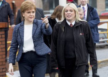First Minister Nicola Sturgeon meets Lothian Bus driver Charmaine Laurie who steered her double-decker to avoid a car which lurched into her path in the snow. March 5 2018