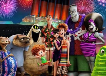 The whole Drac pack is back next summer for a monster vacation as Griffin the invisible man (David Spade), 
Wanda (Molly Shannon) & Wayne (Steve Buscemi) the werewolves, Murray the mummy (Keegan-Michael Key), Dennis (Asher Blinkoff), Dracula (Adam Sandler), Mavis (Selena Gomez) & Johnny (Andy Samberg), Frank (Kevin James) & Eunice (Fran Drescher), and Blobby get ready for a family voyage on a luxury monster cruise ship.