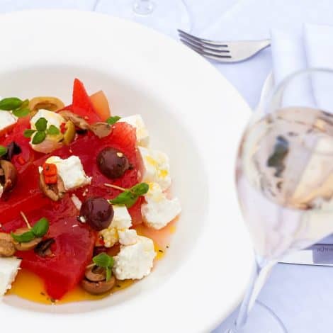 Watermelon Salad at Sopwell House by Executive Head Chef Gopi Chandran 2