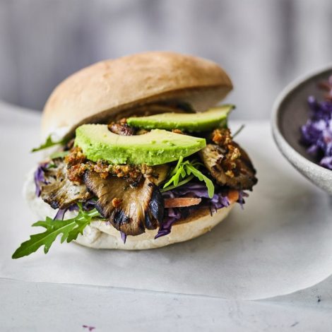 Vegan Mushroom Burgers Vegan Coleslaw National Burger Day