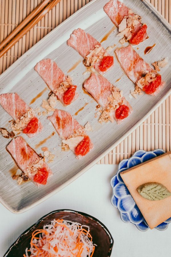 ZELA London's usuzukuri toro “pan con tomate”