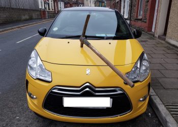 Damaged car