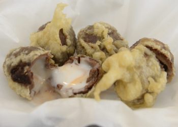 deep fried chocolate egg -Credit;SWNS