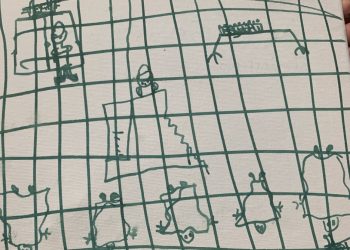 The drawings depict the cages where the children were kept. (American Academy of Pediatrics)