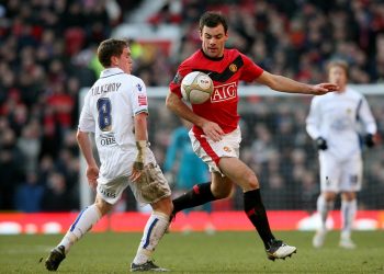 Neil Kilkenny was part of the Leeds side that knocked Manchester United out of the FA Cup at Old Trafford in 2010 (Martin Rickett/PA)