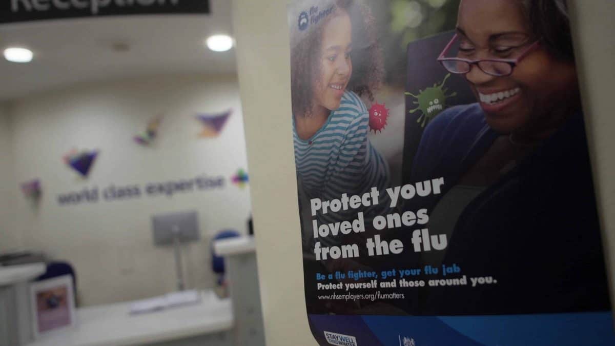 flu vaccine poster
