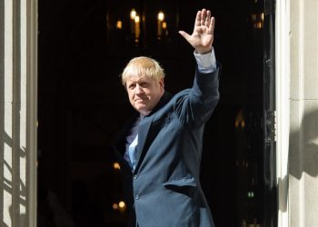 Boris Johnson outside Number 10 Downing Street (PA)