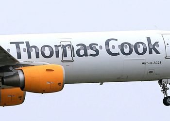 File photo dated 19/05/16 of a Thomas Cook logo on an aeroplane. Troubled travel company Thomas Cook has agreed the key terms to a rescue deal with Chinese firm Fosun, lenders and bondholders to secure the company's future.