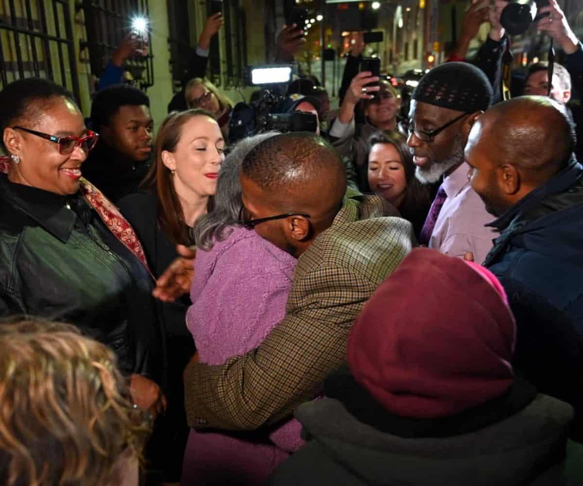 Three men cleared of killing and freed after 36 years in prison