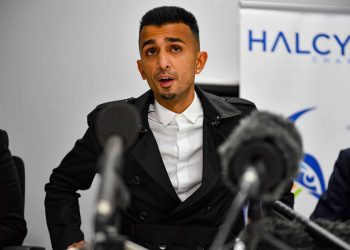Defendant Shakeel Afsar speaks to media after a High Court judge permanently banned anti-LGBT protests outside Anderton Park Primary School in Birmingham.