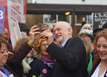 Jeremy Corbyn on campaign trail (PA)