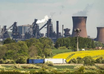 British steel manufacturing plant