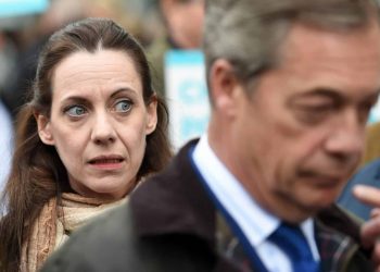 Annunziata Rees-Mogg and Nigel Farage (PA)