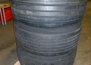 Undated handout photo issued by the National Crime Agency of tyres which were found stuffed with cocaine with an estimated street value of £50 million on the back of a lorry. The huge drugs seizure was made in Dover, Kent, on Wednesday evening, the NCA said. The lorry driver, 56-year-old Kawus Rafiei, from Riedbahn in Germany, was questioned and later charged with the importation of a controlled substance.
