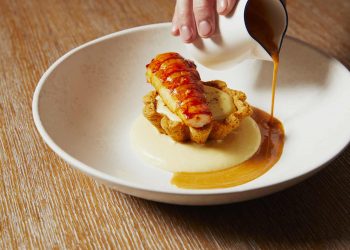 The Grill at The Dorchester -Lobster Thermidor tart