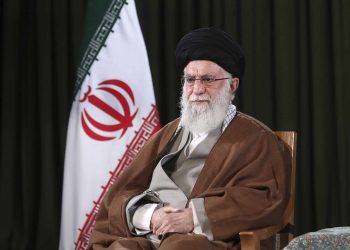 In this photo released on Friday, March 20, 2020 by the official website of the office of the Iranian supreme leader, Supreme Leader Ayatollah Ali Khamenei poses for a portrait prior to delivering his message for the Iranian New Year, or Nowruz, in Tehran, Iran. Ayatollah Ali Khamenei and President Hassan Rouhani in separate new year messages vowed to overcome the new coronavirus and increase economic growth. (Office of the Iranian Supreme Leader via AP)