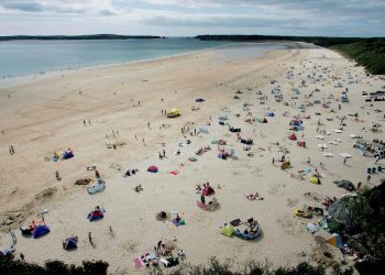 FILE PICTURE - The beach at Tenby, Pembrokeshire, Wales.  Credit;SWNS