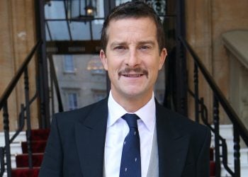 Bear Grylls arrives for his investiture ceremony at Buckingham Palace, London. Credit;PA